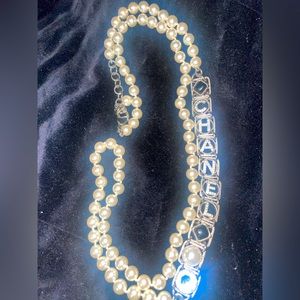 Chanel Pearl and Rhinestone Necklace
